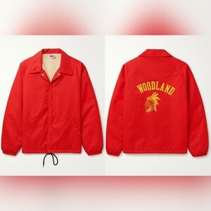 MVP Red Men's Sherpa Lined  Red Jacket Like New Size Medium Vintage